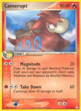 Camerupt Pokémon card #36
