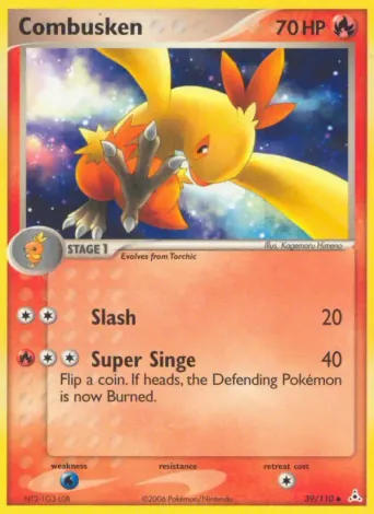 Combusken Pokémon card #39