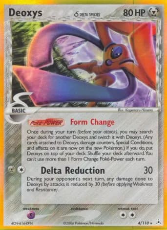 Deoxys δ Pokémon card #4