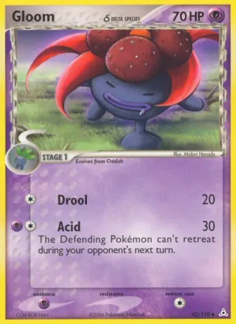 Gloom δ Pokémon card #42