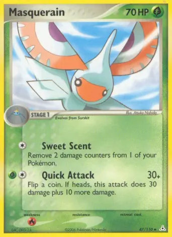 Masquerain Pokémon card #47