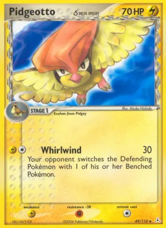 Pidgeotto δ Pokémon card #49