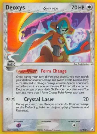 Deoxys δ Pokémon card #5