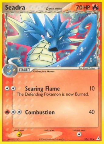 Seadra δ Pokémon card #52