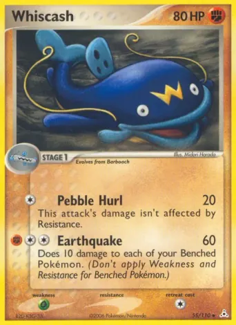 Whiscash Pokémon card #55