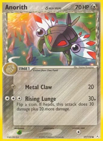 Anorith δ Pokémon card #57