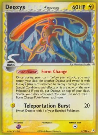 Deoxys δ Pokémon card #6