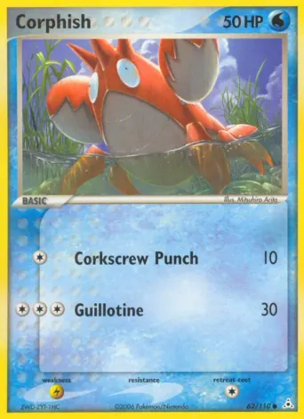 Corphish Pokémon card #62