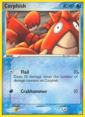 Corphish Pokémon card #63