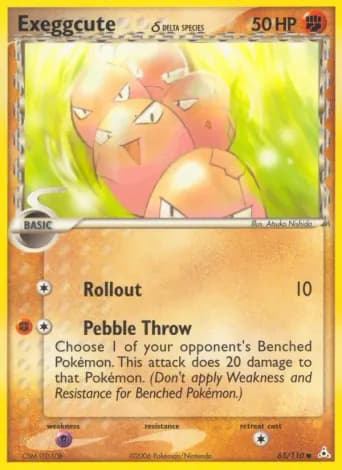 Exeggcute δ Pokémon card #65