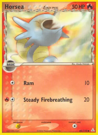 Horsea δ Pokémon card #66