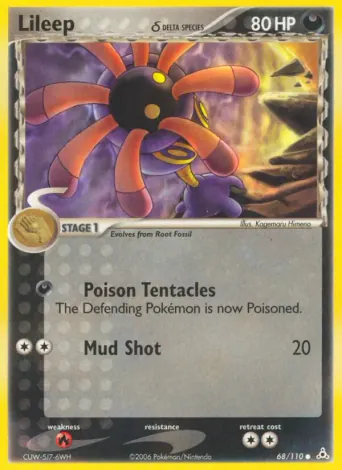Lileep δ Pokémon card #68