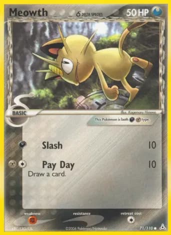 Meowth δ Pokémon card #71