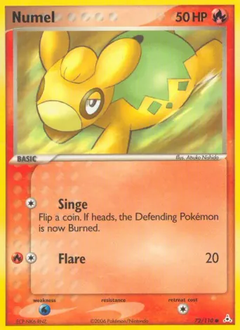 Numel Pokémon card #72