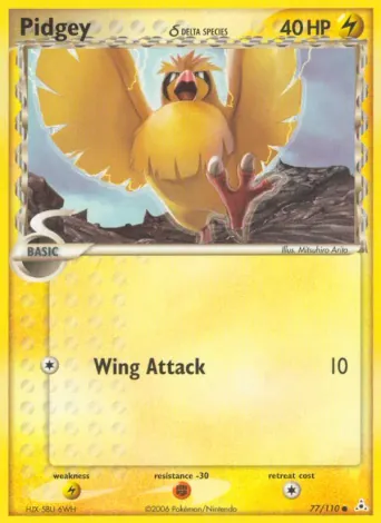 Pidgey δ Pokémon card #77