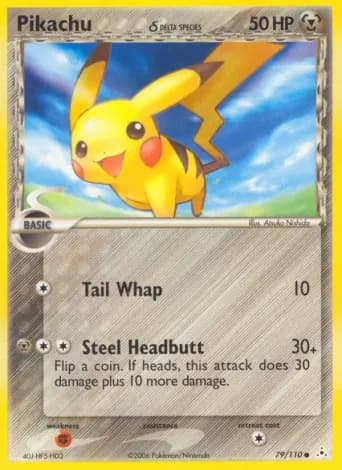 Pikachu δ Pokémon card #79