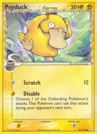 Psyduck δ Pokémon card #81