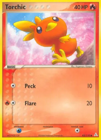 Torchic Pokémon card #83