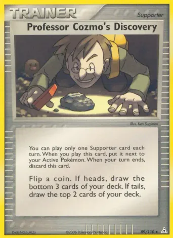 Professor Cozmo's Discovery Pokémon card #89