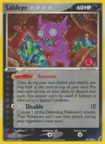 Sableye Pokémon card #10