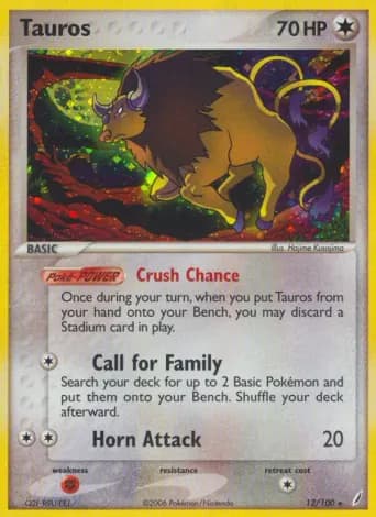 Tauros Pokémon card #12