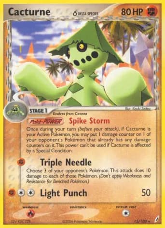 Cacturne δ Pokémon card #15