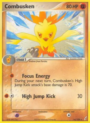 Combusken Pokémon card #16