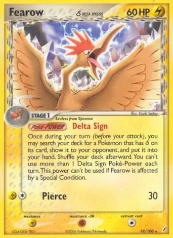 Fearow δ Pokémon card #18