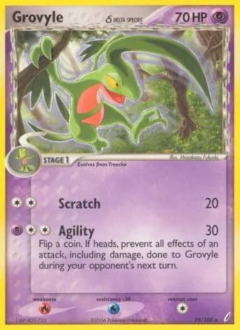 Grovyle δ Pokémon card #19