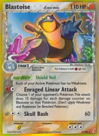 Blastoise δ Pokémon card #2