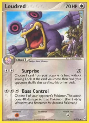 Loudred Pokémon card #23