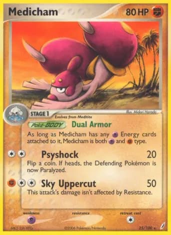 Medicham Pokémon card #25