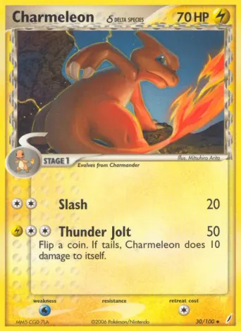 Charmeleon δ Pokémon card #30