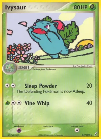 Ivysaur Pokémon card #34