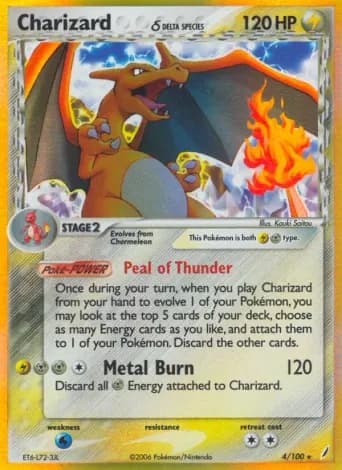 Charizard δ Pokémon card #4