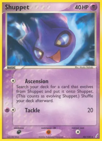 Shuppet Pokémon card #40
