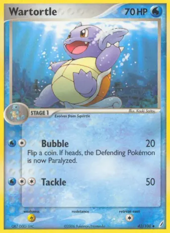 Wartortle Pokémon card #42