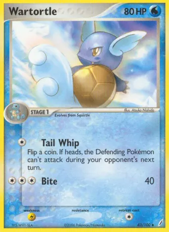 Wartortle Pokémon card #43