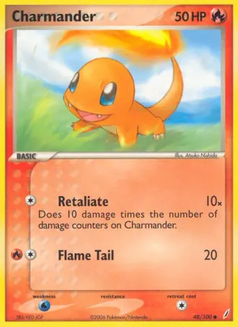Charmander Pokémon card #48