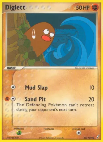 Diglett Pokémon card #50