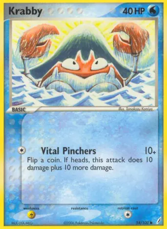 Krabby Pokémon card #54