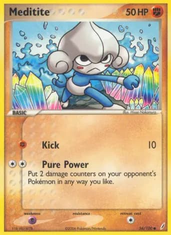 Meditite Pokémon card #56