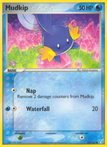 Mudkip Pokémon card #58
