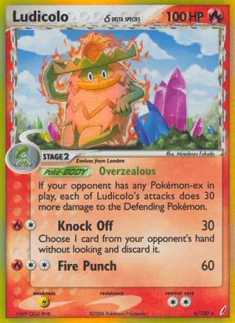 Ludicolo δ Pokémon card #6