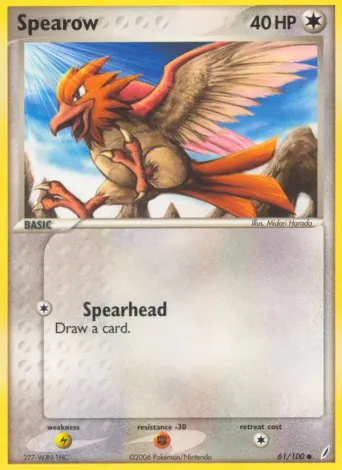 Spearow Pokémon card #61