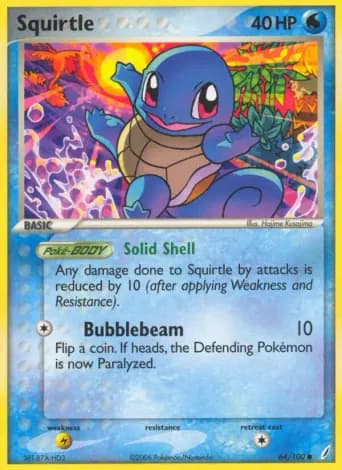 Squirtle Pokémon card #64