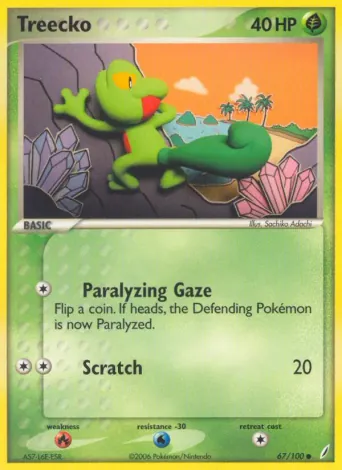 Treecko Pokémon card #67