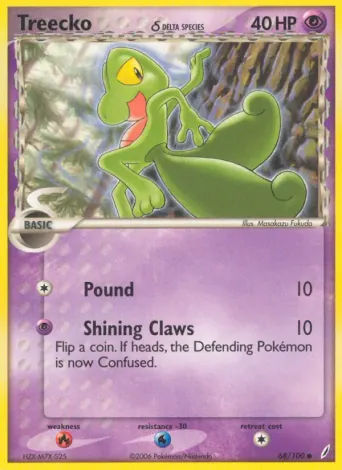 Treecko δ Pokémon card #68