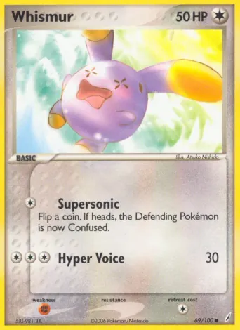 Whismur Pokémon card #69