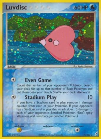 Luvdisc Pokémon card #7